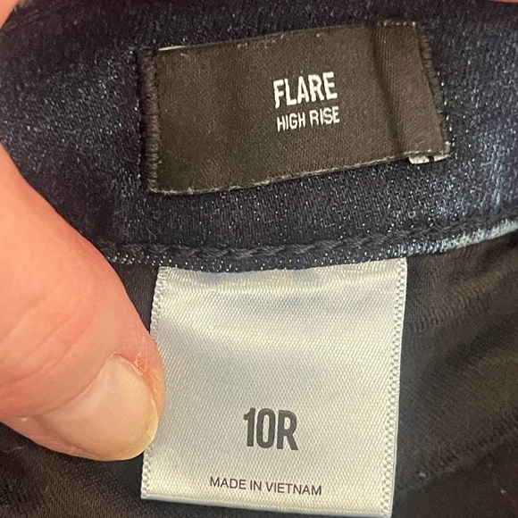 Express Womens Flare High Rise Stretch Hi Rise Jeans Size 10 R - Picture 4 of 13